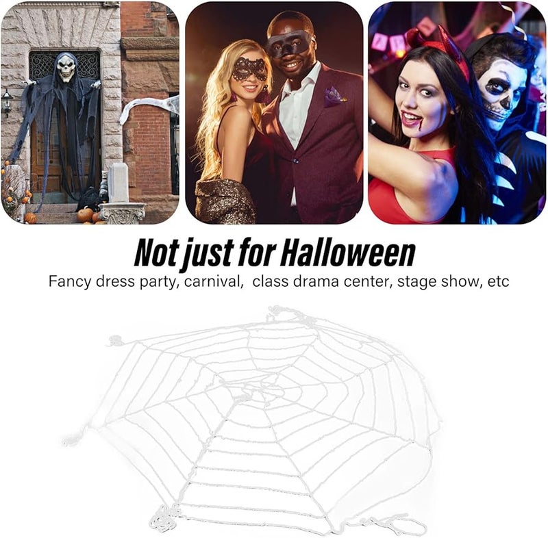 Large White Cotton String Net 3 6 Meter Diameter Round Woven Web For Indoor Outdoor Hanging Decor - Image 4