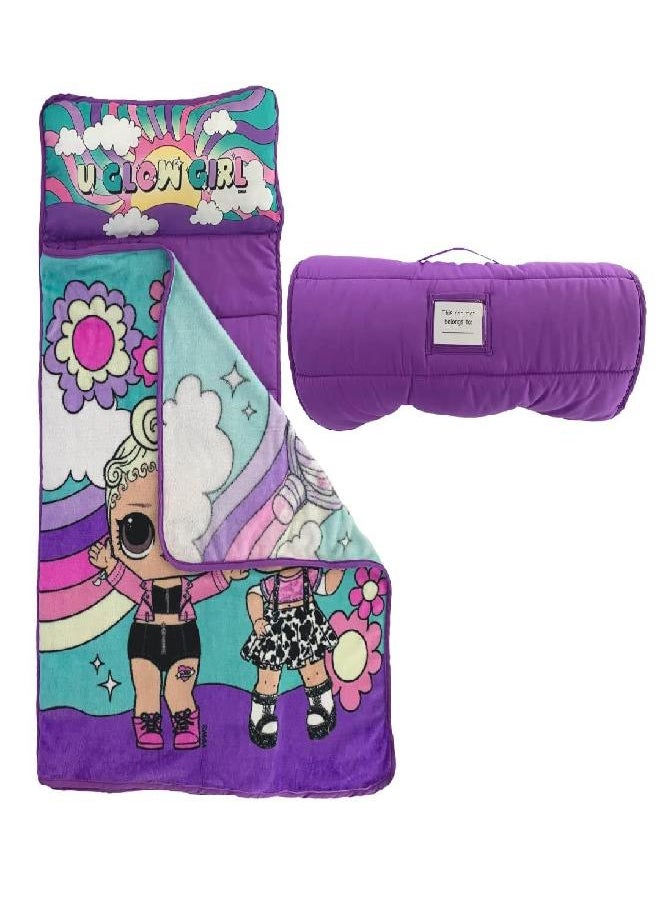 Franco LOL Surprise! 24"(W) X 45"(L) Soft Toddler Nap Mat with Pillow and Blanket Perfect for Preschool, Daycare, and Travel (100% Official Licensed Product)  - Image 1