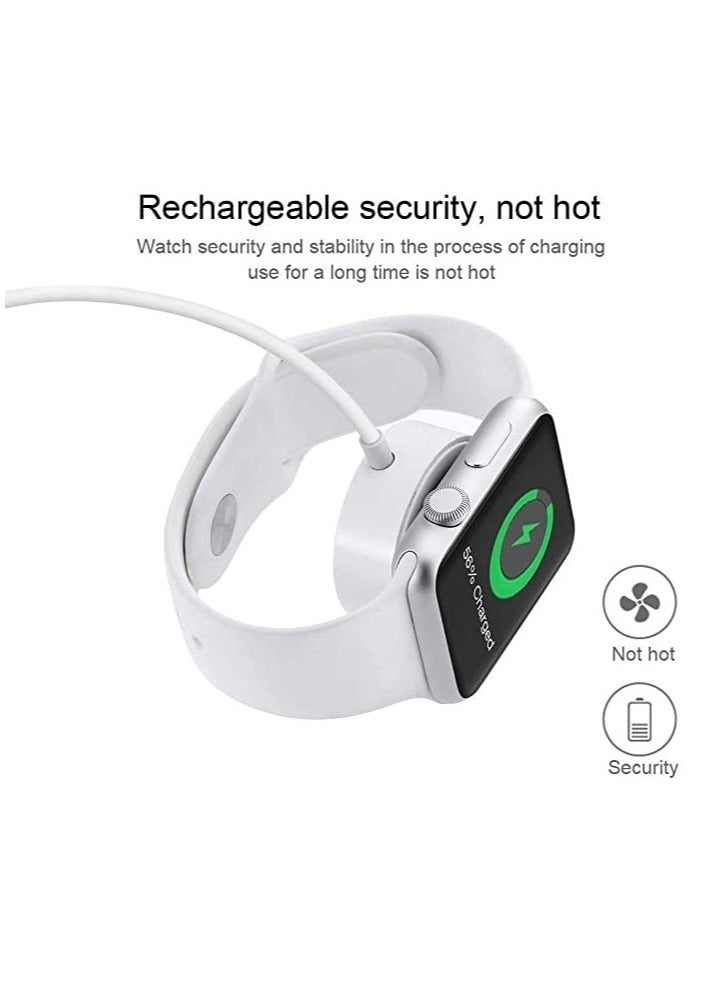 Phone Planet HRX - Updated Version Certified Magnetic Wireless Portable Watch Charger Charging Cable Charger Charging Cable Cord Compatible For Apple Watch Series (6/5/4/3/2/1) - White - Image 4