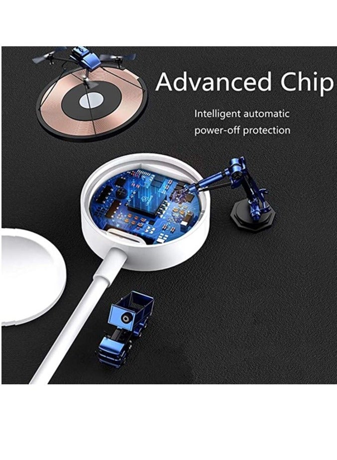 Phone Planet HRX - Updated Version Certified Magnetic Wireless Portable Watch Charger Charging Cable Charger Charging Cable Cord Compatible For Apple Watch Series (6/5/4/3/2/1) - White - Image 2