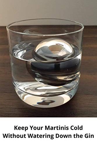 Cestari Whiskey Ball - Reusable Stainless Steel Ice Spheres - Chill Your Scotch, Vodka, Wine - Ice Cube Metal Whiskey Stones - Drink Coolers Gift - Set of 2 - Image 3