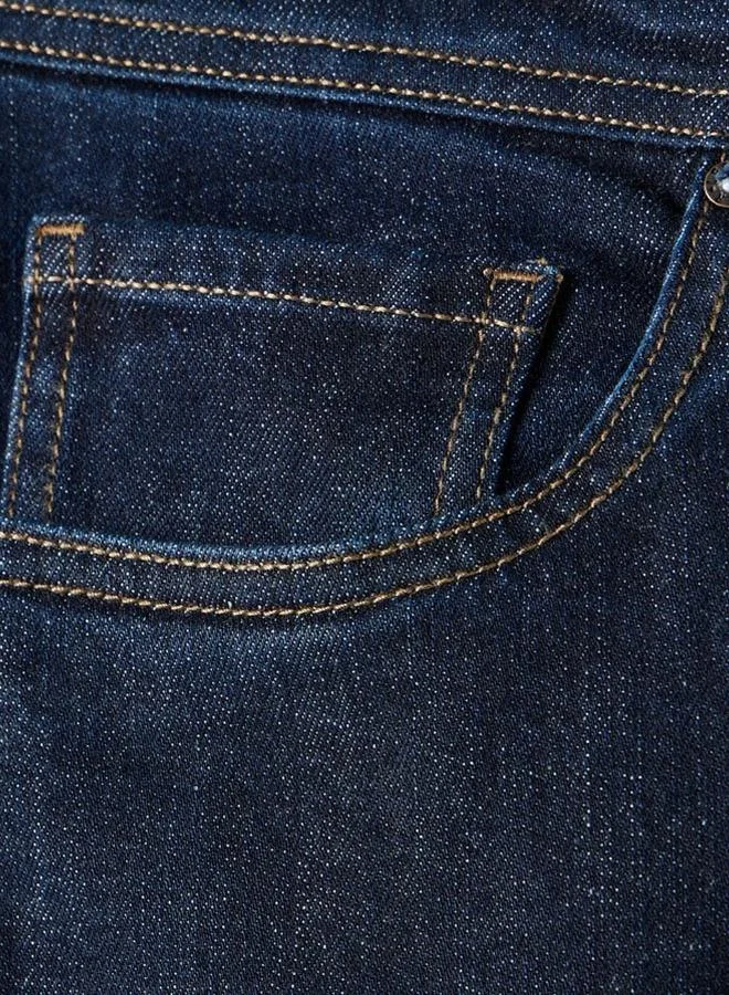 Lee Cooper Blue Lee Cooper Slim Fit Jeans with Button Closure and Pockets for Men | Best Price UAE