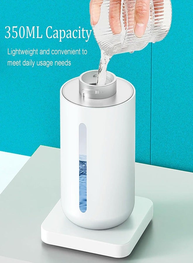 Smart Touchless Auto Soap Dispenser Wall-Mounted | Rechargeable Hands-Free Liquid Dispenser for Bathroom Kitchen, Shower Gel Hand Sanitizer Dish Soap (White, 350ml) - Image 4