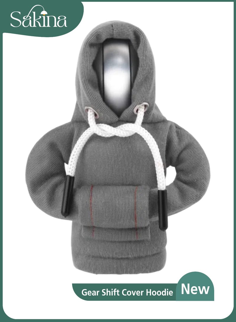 سكينة هودي قير ذراع نقل الحركة  - مناسب لجميع أنواع السيارات - ملحق داخلي لطيف للسيارة - إكسسوارات وتزيينات السيارات(رمادي) - Image 1