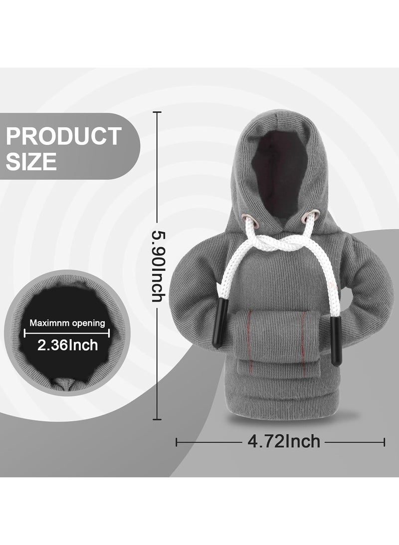 Generic Gear Shift Hoodie, Gear Shift Cover, Universal Car Shift Knob Hoodie, Mini Hoodie for Car Shifter, Automotive Interior Cute Gadgets, Car Accessories and Decorations(Grey）  - Image 2