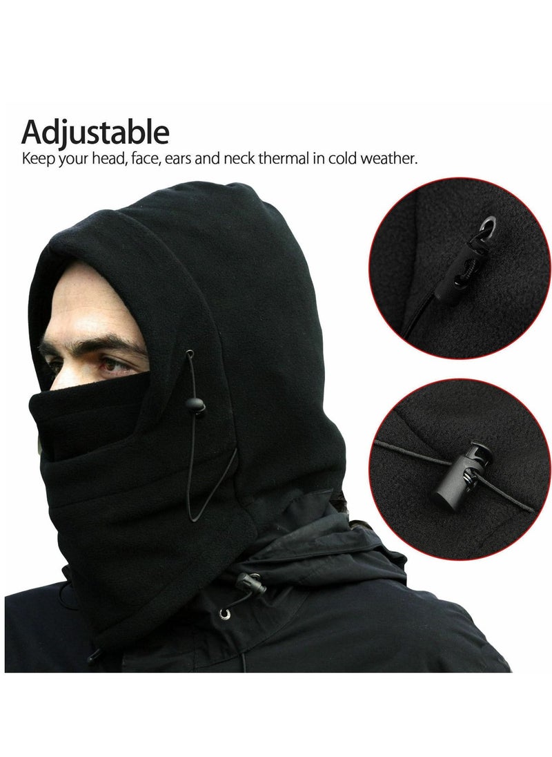 Generic - Full Face Mask Cap Neck Cover Winter Ski Hat, Outdoor Unisex Winter Fleece Hats Bicycle Ski Warm Wind Proof Face Mask Hood for Mens Women - Image 1