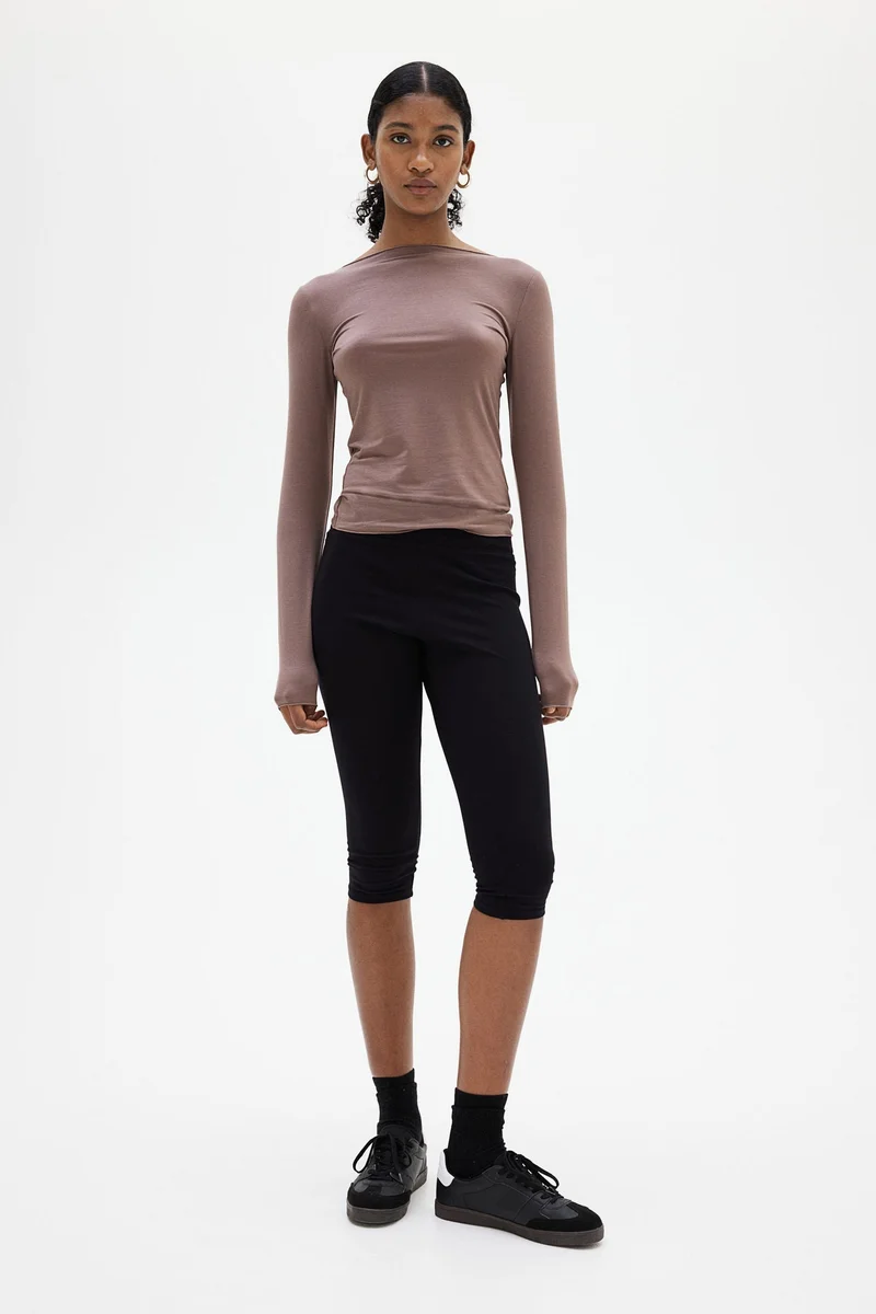 H&M Sheer Jersey Top