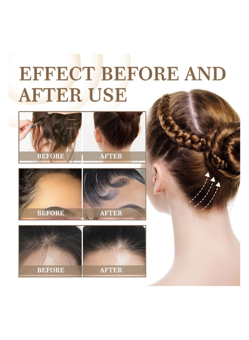 Zikra عصا شمع الشعر الصغيرة، عصا شمع التصفيف، عصا شعر للتحكم في الشعر المتطاير، عصا شمع الشعر للتحكم في الحواف، مضادة للتجاعيد، غير دهنية، عصا بومادة تصفيف الشعر غير دهنية للشعر المتطاير، 15غ (بني) - Image 5