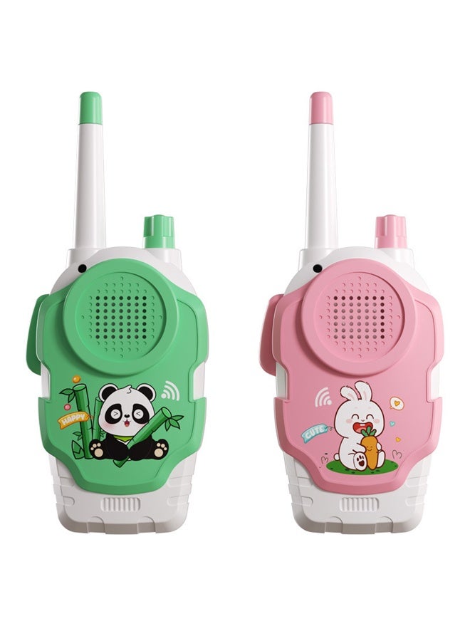 هالامودو قائمة المنتجات ذات الصلة باندا / أرنب حلو محاكاة Walkie Talkies للأطفال 2 حزمة ，لعب 4-12 سنة من العمر الأولاد أو البنات , داخلي في الهواء الطلق 50m نطاق مقبض حجم الصوت واضح الصوت , هدايا عيد الميلاد للأولاد والبنات 5-8 سنة - Image 2