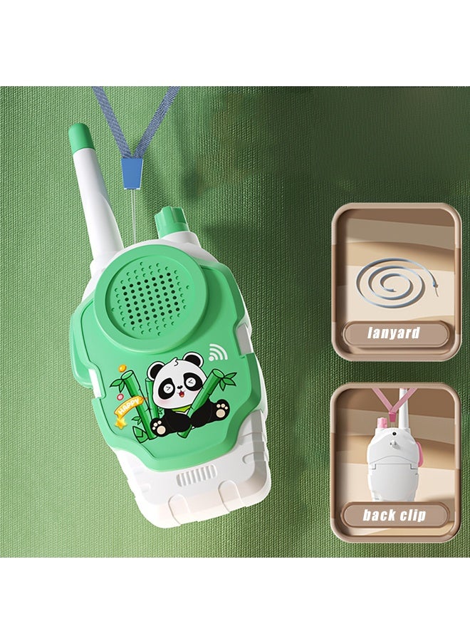 هالامودو قائمة المنتجات ذات الصلة باندا / أرنب حلو محاكاة Walkie Talkies للأطفال 2 حزمة ，لعب 4-12 سنة من العمر الأولاد أو البنات , داخلي في الهواء الطلق 50m نطاق مقبض حجم الصوت واضح الصوت , هدايا عيد الميلاد للأولاد والبنات 5-8 سنة - Image 3