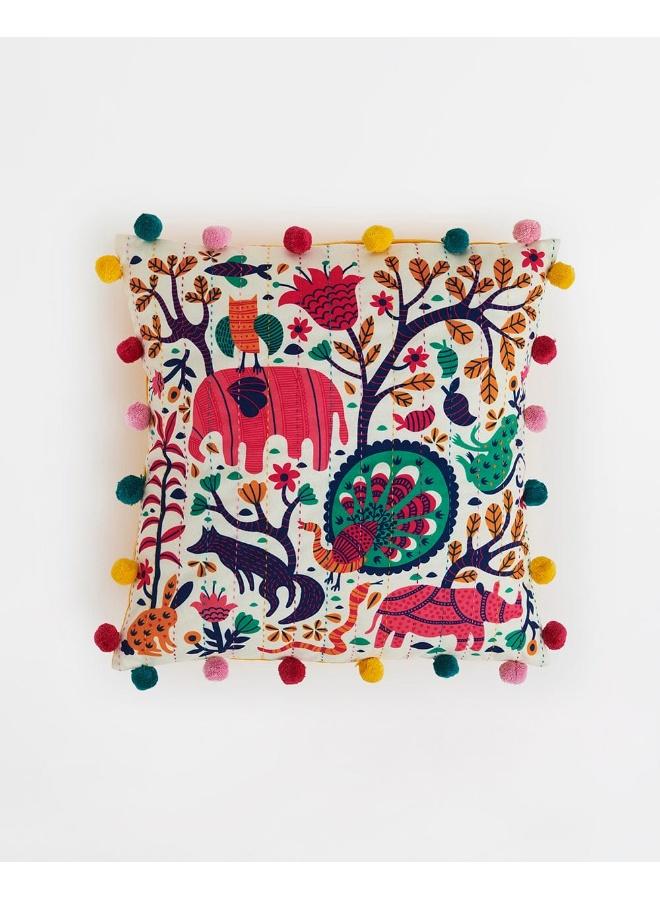 Chumbak Sundarbans 16" Gondh Cushion Cover - Image 2
