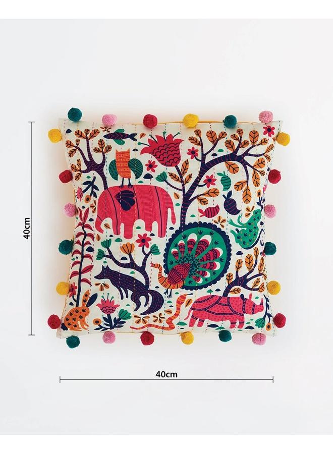 Chumbak Sundarbans 16" Gondh Cushion Cover - Image 5