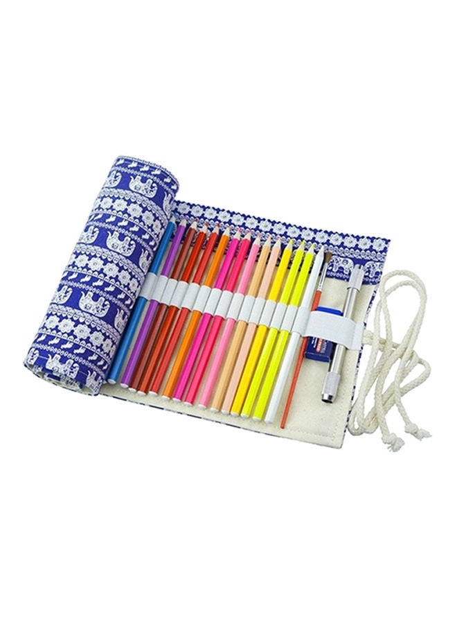 NIBEMINENT Roll Up Pen Pencil Case Multicolour