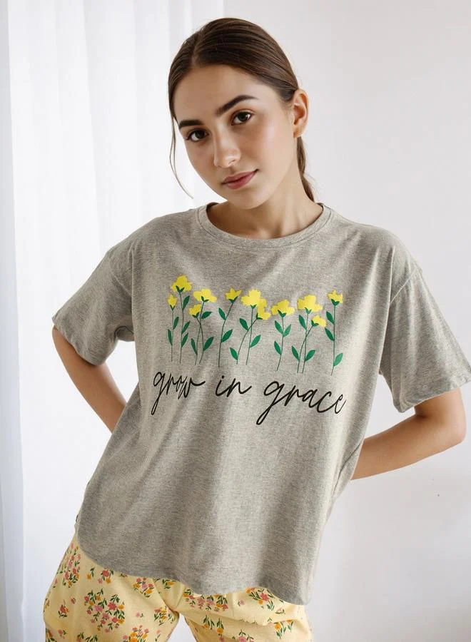 سبلاش فيڤ طقم بيجامة قطنية تي شيرت وشورت