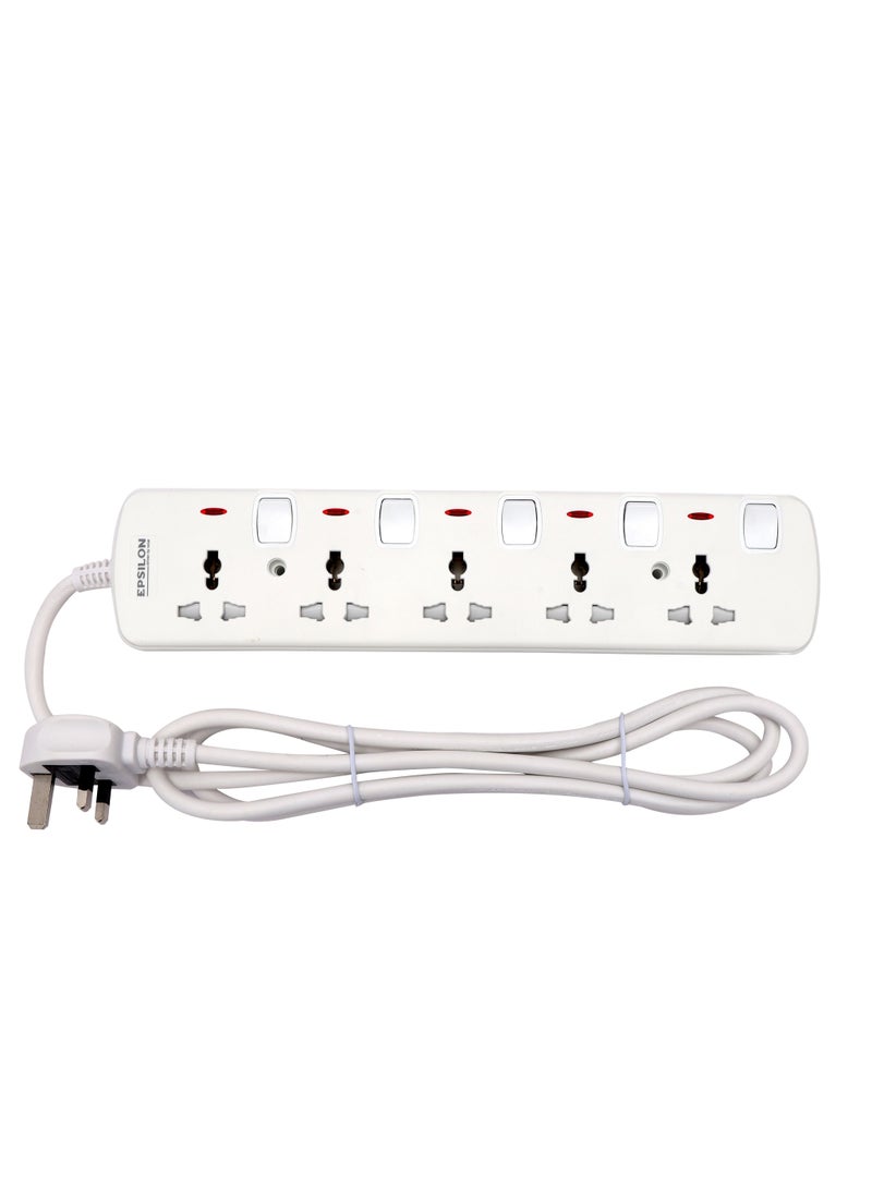Epsilon Epsilon 5 Way Extension Socket- ES1106  - Image 2