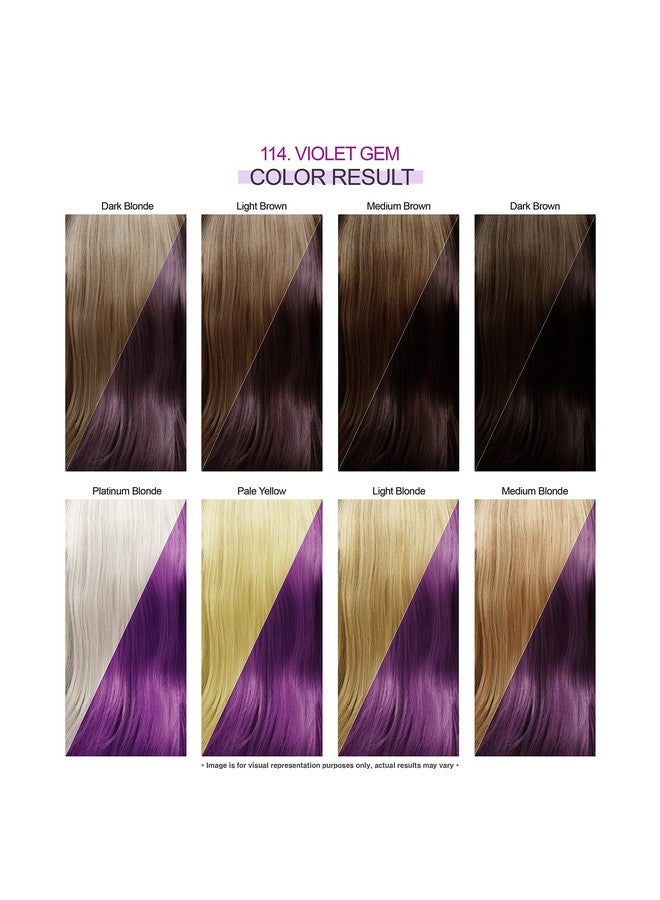 Adore Semi Permanent Hair Color Vegan And Crueltyfree Hair Dye 4 Fl Oz 114 Violet Gem (Pack Of 1) - Image 4