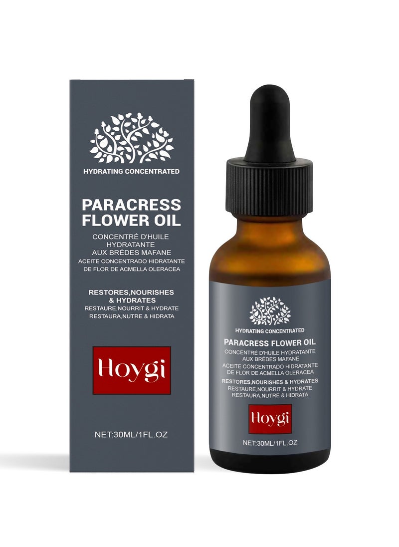 Hoygi Paracress Facial Oil, Paracress Oil, Paracress Serum, Paracress Facial Serum Organic, Paracress Extract Face Oil, Paracress Facial Oil Organic, Reduce Smooth Fine Lines And Wrinkles 30ml  - Image 1