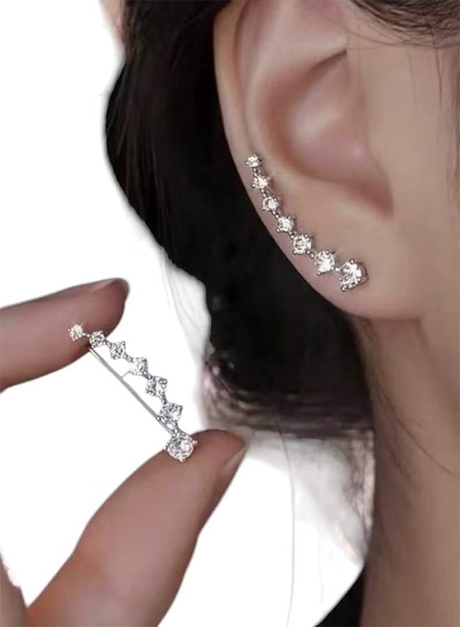 YJ A Pair of French Style Hoop Earrings Made of Fashionable Alloy, Elegant and Simple Design - Image 3