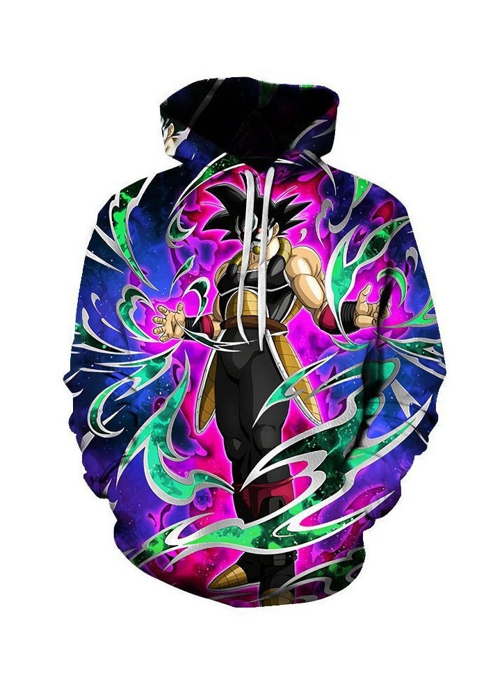 KUYING New Youth Bead Printed Casual Loose Sports Hoodie  - Image 1
