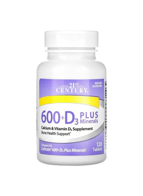 Calcium 600 Plus D Plus Minerals Caplets, 120Count (27498)