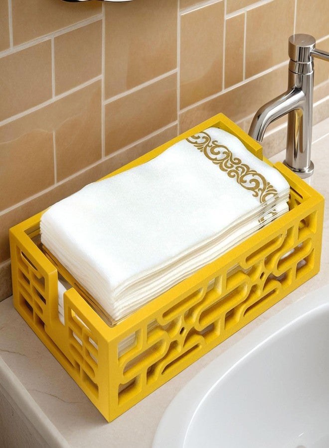Tnstbiee Wood Napkin Holder Bathroom Tray - Hand Towels and Guest Flat Paper - Mid Century Modern Retro Decor Ideal for Dinner Parties, Versatile Use in Bathroom、Kitchen, Bedroom - Unique Gift from 1950s 1960s - Image 1