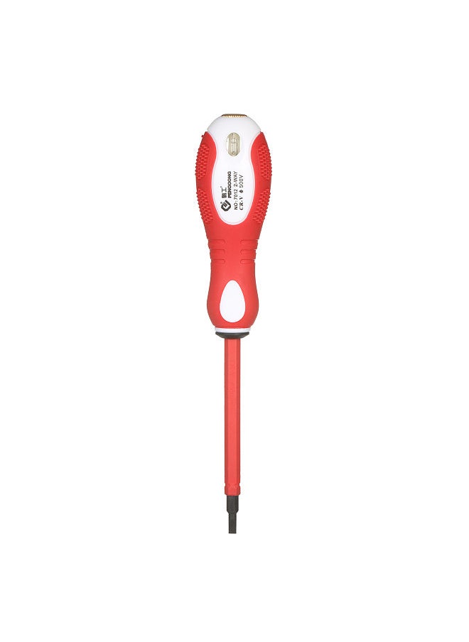 Generic - 500V Insulated Screwdriver Voltage Tester 2-in-1 Reversible Magnetic Slotted and Cross Screwdriver Electroprobe Multi Screwdrivers for Testing Circuit - Image 1