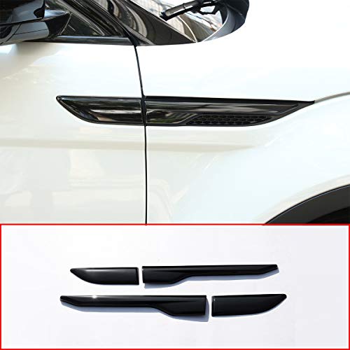 METYOUCAR ABS Side Door Fender Air Vent Outlet Trim for Land Rover Range Rover Evoque 20122017 Piano Black