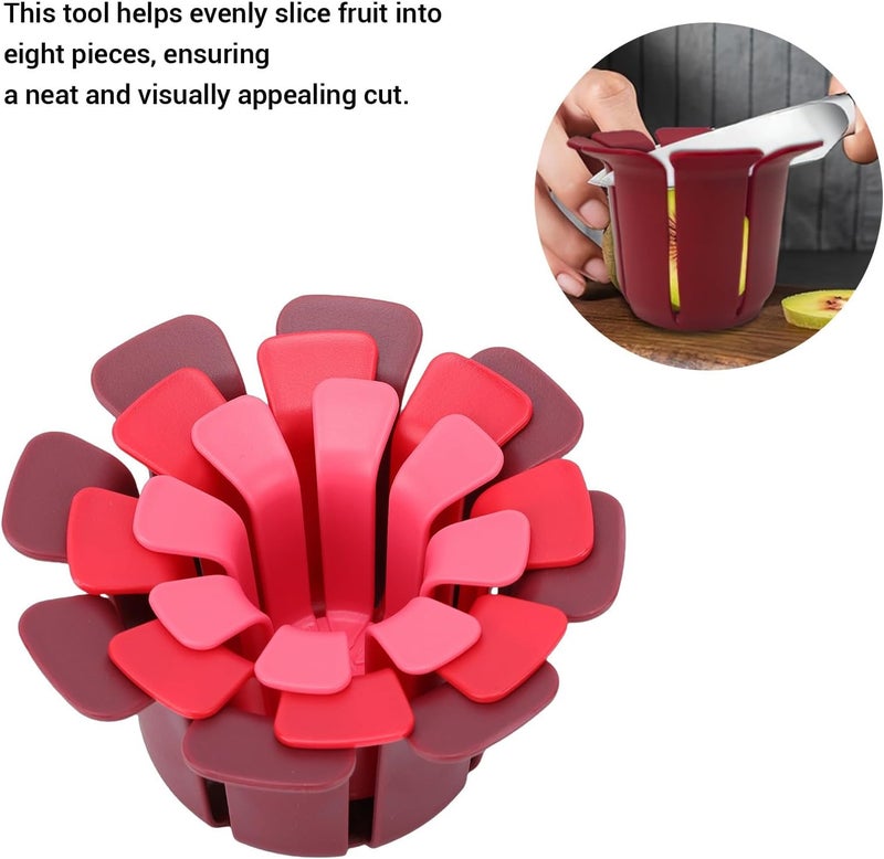 Reinforced edge 6pcs Fruit Slicing Aid 3 Sizes Multifunctional Fruit Uniform Slicing Helper for Round Fruits Vegetables User tested optimized build - Image 3