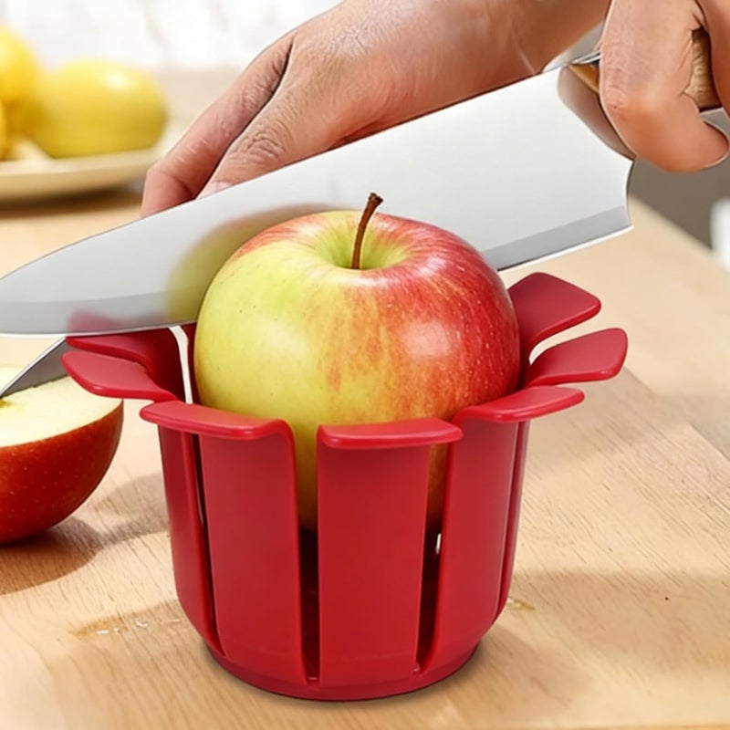 Reinforced edge 6pcs Fruit Slicing Aid 3 Sizes Multifunctional Fruit Uniform Slicing Helper for Round Fruits Vegetables User tested optimized build - Image 4