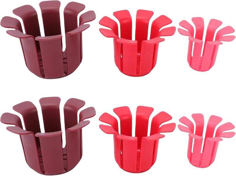 Reinforced edge 6pcs Fruit Slicing Aid 3 Sizes Multifunctional Fruit Uniform Slicing Helper for Round Fruits Vegetables User tested optimized build - Image 1