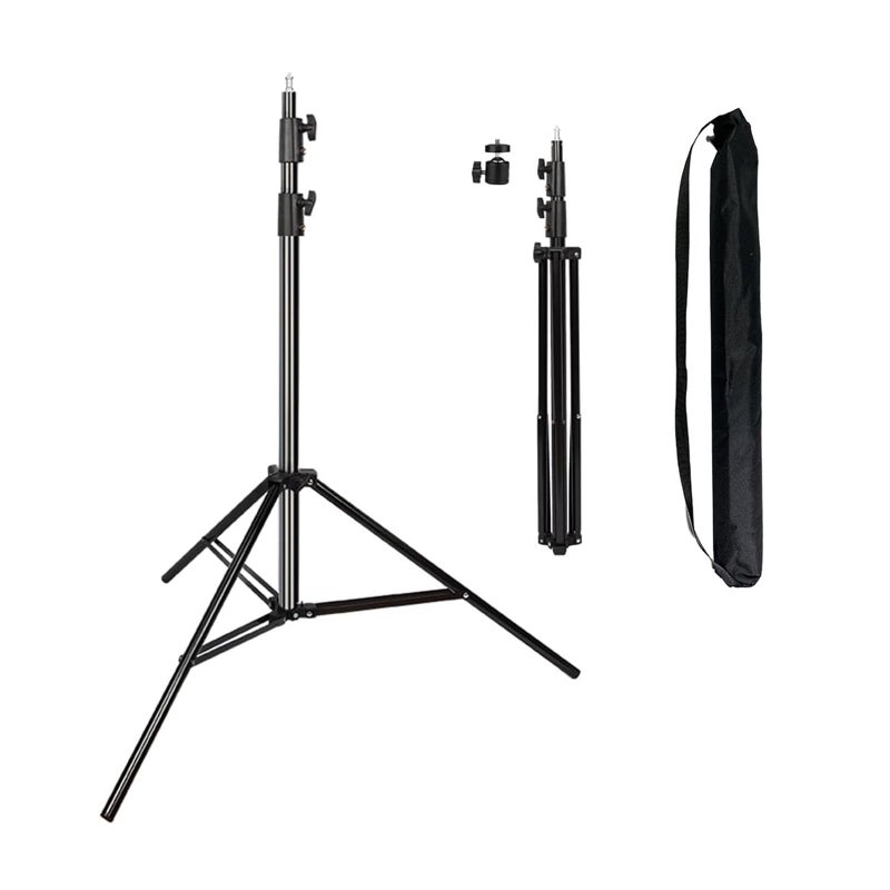 ITOTIN Heavy Duty Light Stand 9.5 Feet/2.8 Meters Adjustable Spring Cushioned Metal Photography Tripod Stand for Photo Studio Speedlight, Ring Light, Photographic Equipments Thickening Flash Stand - Image 1