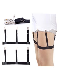 Mens Shirt Stays Holder Garters Adjustable Elastic Shirt Holder Straps