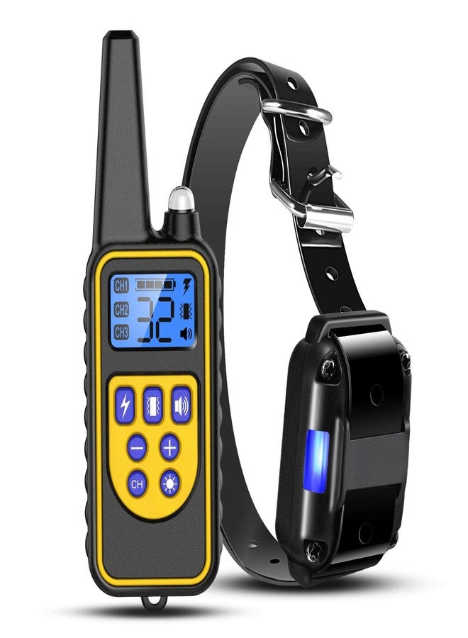 iMounTEK Shock Collar for Dogs, Bark Collar with Remote, Dog Training Collar w/3 Modes, Up to 2600Ft Remote Range, 0~99 Shock Levels, 3 Channels, for Small Medium Large Dog (Collar with Remote) - Image 1
