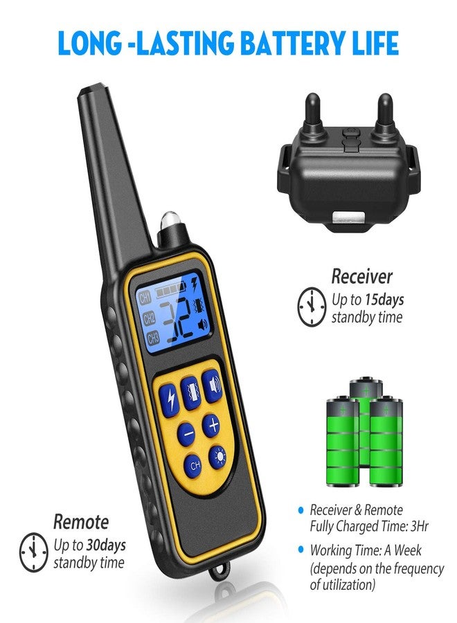 iMounTEK Shock Collar for Dogs, Bark Collar with Remote, Dog Training Collar w/3 Modes, Up to 2600Ft Remote Range, 0~99 Shock Levels, 3 Channels, for Small Medium Large Dog (Collar with Remote) - Image 5
