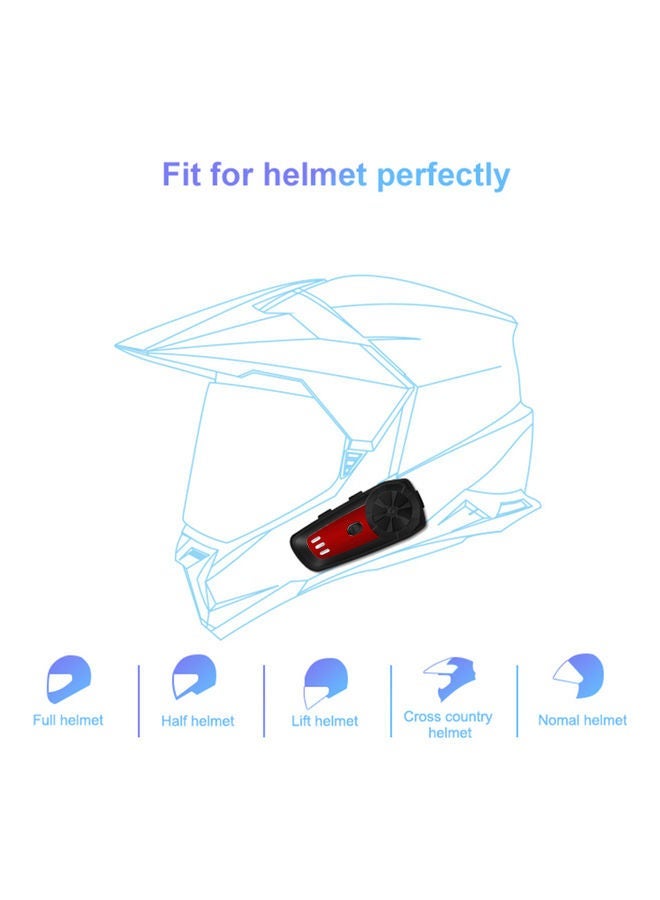 NIBEMINENT Motorcycle Helmet Bluetooth Headset Intercom With FM Radio  - Image 5