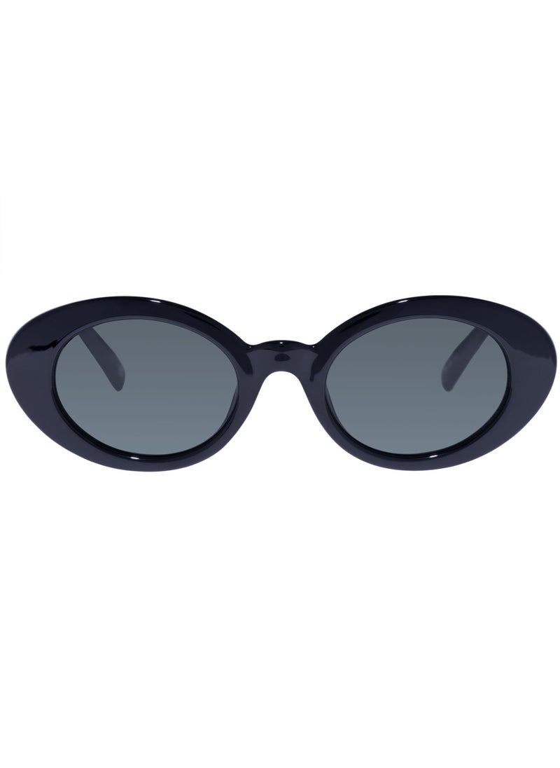 Le Specs Le Specs Nouveau Vie Sunglasses - Black, Oval, Oval, Women's, Chic and Versatile Style  - Image 2