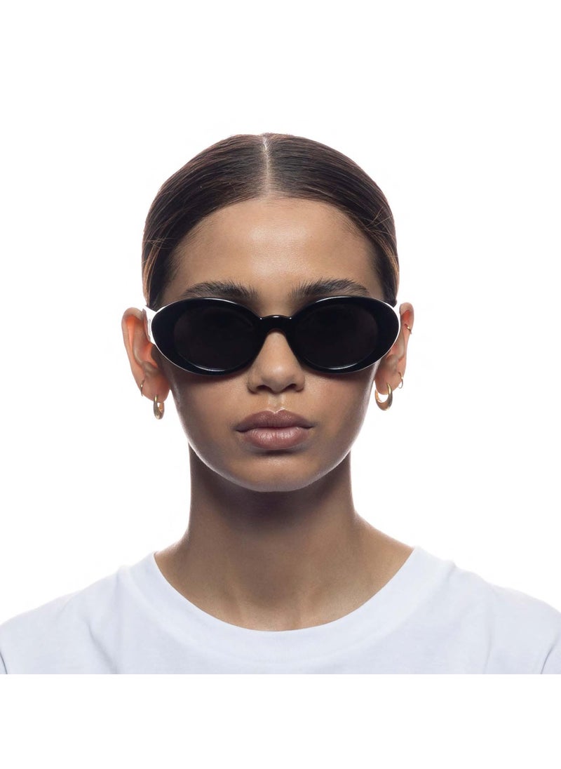 Le Specs Le Specs Nouveau Vie Sunglasses - Black, Oval, Oval, Women's, Chic and Versatile Style  - Image 3