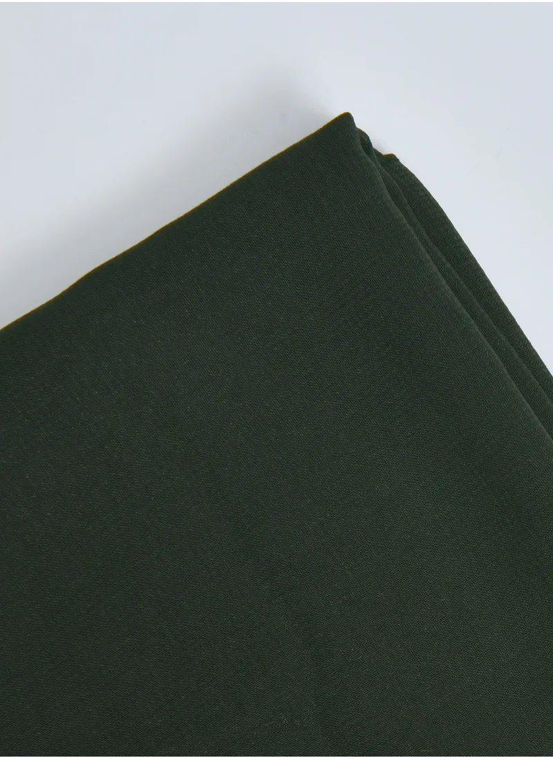 lamha abaya Plain silk veil in olive green