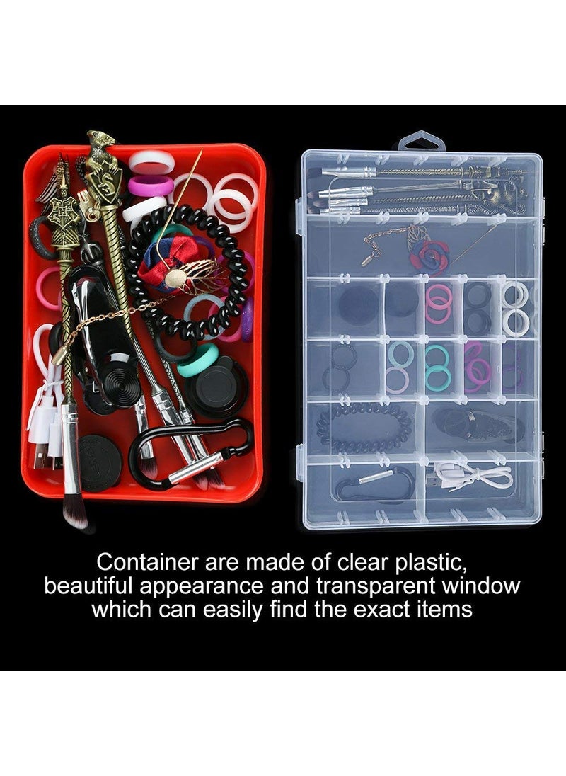 ARANKA ARANKA Multipurpose Clear Transparent Plastic 36 Grids Rectangular Adjustable Divider Storage Box Organizer  - Image 4