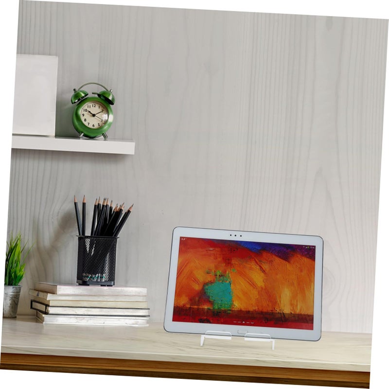 Adjustable Acrylic Tablet Stand Multi Angle Holder for Home Office Desk Viewing - Image 3