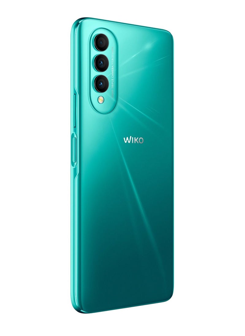Wiko - T50 Dual SIM Aqua Green 6GB RAM 128GB 4G LTE With Bluetooth Speaker + USB Cable + Mobile Stand - Image 1
