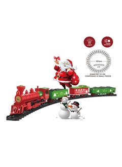 Generic Christmas Train Toy Set with Lights & Music, 24 Pieces, Large Oval Track, Holiday Decoration for Kids, ST0027866M-B  - Image 1