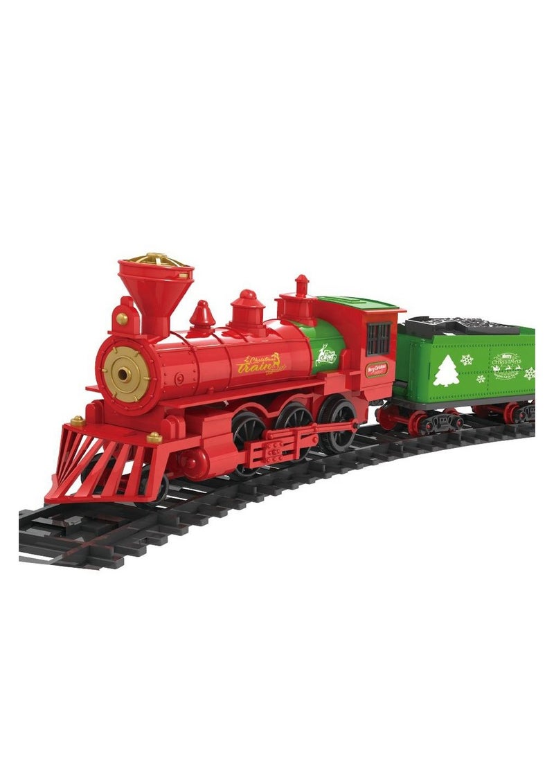 Christmas Train Toy Set with Lights & Music, 24 Pieces, Large Oval Track, Holiday Decoration for Kids, ST0027866M-B  - Image 3