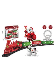 Generic Christmas Train Toy Set with Lights & Music, 24 Pieces, Large Oval Track, Holiday Decoration for Kids, ST0027866M-B  - Image 4