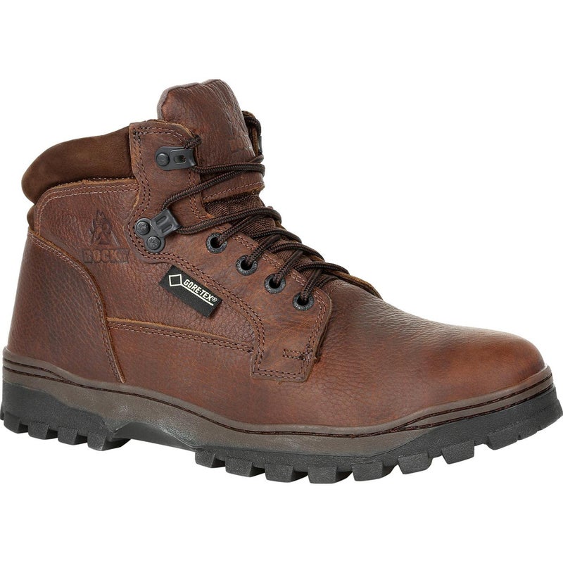 ROCKY Outback Plain Toe GoreTEX Waterproof Outdoor Boot Size 105M Brown