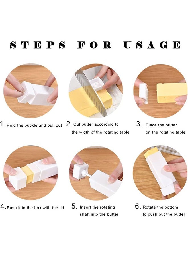 Generic - 2Pcs Butter Spreader, Rotary Type Butter Spreader Sticks, Plastic Butter Dispenser, Kitchen Utensils for Spreads Butter Evenly on Pancakes, Waffles, Toast - Image 1