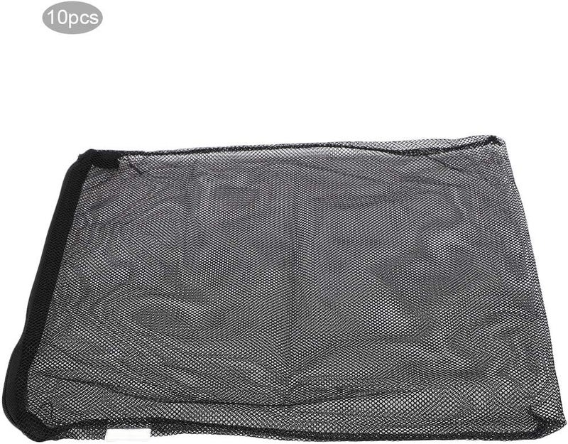 10Pcs Reusable Polyester Filter Mesh Bag with Zipper for Aquarium Fish Tanks, Washable Filter Media Bag for Activated Carbon, Durable Aquarium Accessory (Black) - Image 4