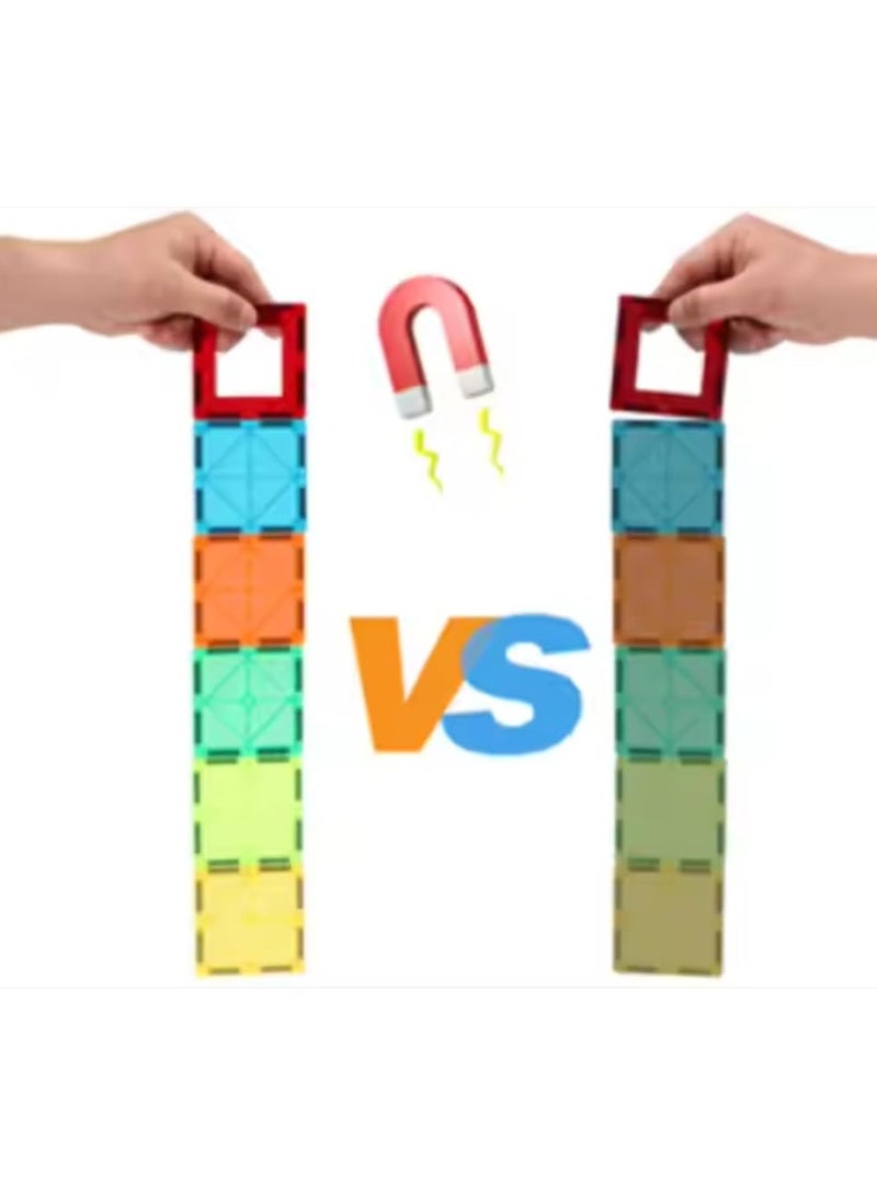 Loquat 32 Pcs Magnetic Building Blocks 3D Kids Building Blocks Set Magnetic Building Construction Educational STEM Toys for Toddler - Image 3