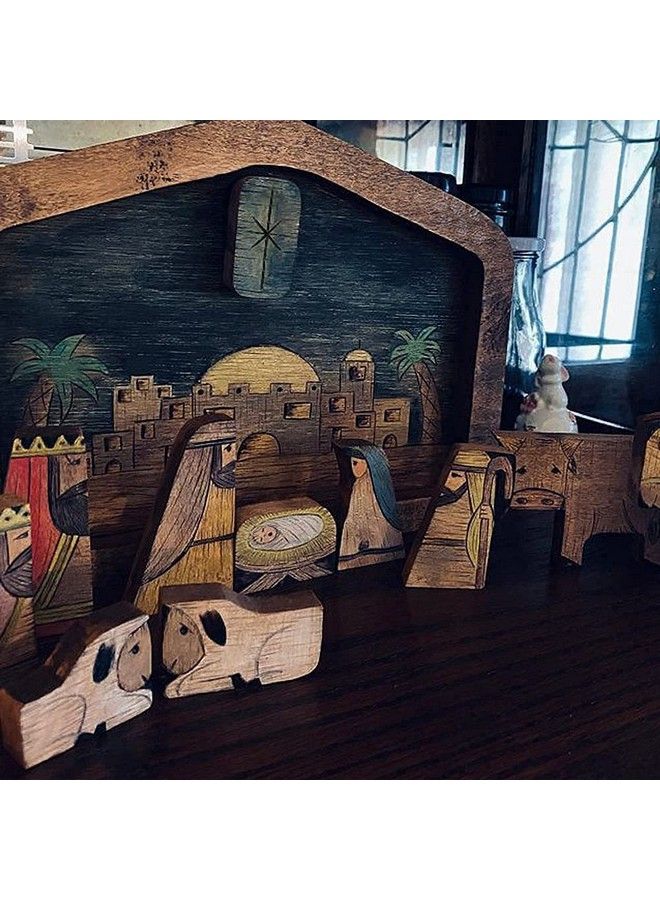 Antetek Wooden Jesus Puzzle Statue Nativity Puzzle With Wood Burned Design Jesus Puzzles Nativity Set Jigsaw Puzzle Game For Adults And Kids Home Decor Birthday Present Gifts (Large (11.9 X 7.9)) - Image 4