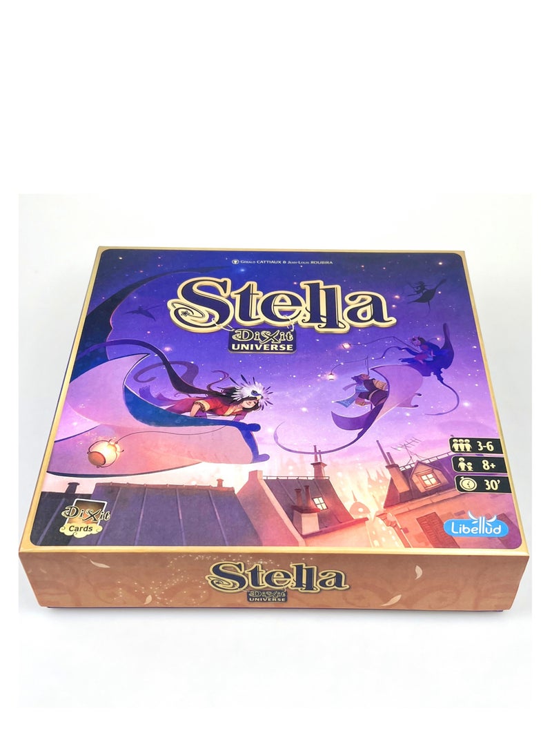 NIBEMINENT Stella: Dixit Universe Board Game - Competitive Sky Exploration Image Association Game, Strategic Guessing, Fun Family Game for Kids and Adults, Ages 8+, 3-6 Players, 30 Min Playtime